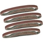 Lot 20 bandes abrasives ponceuses assorties de 13x457 mm pour limes electriques