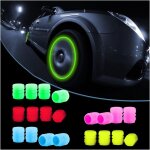 Lot de 20 bouchons de valve de pneu fluorescents - cache - valves lumineux pour roues de v�hicules universels ...