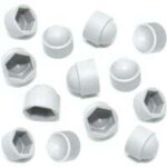 Alovez - lot de 20 cache - écrous hexagonaux en plastique blanc m10 (clé de 17 mm) pour écrous et boulons ... Alovez - lot de 20 cache - écrous hexagonaux en plastique blanc m10 (clé de 17 mm) pour écrous et boulons ...