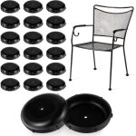 Lot de 20 capuchons ronds en plastique pour pieds de meubles de terrasse, pieds de chaise en fer forg�, ...