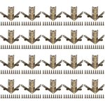 Lot de 20 charni�res � ressort � angle de 90�, accessoires pour bo�tiers en plastique, bois, m�tal, bijoux, ...