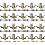 Lot de 20 charni�res � ressort � angle de 90�, accessoires pour bo�tiers en plastique, bois, m�tal, bijoux, ...