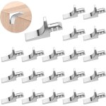 Lot de 20 chevilles de support d'�tag�re en forme de l, broches d'�tag�re en m�tal nickel� de 5 mm, support ...