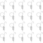 Lot de 20 crochets  ressort pour porte de cage en mtal pour fixation de porte de cage pour lapin, quipement ...