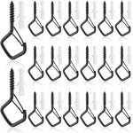 Lot de 20 crochet a visser, crochets de plafond bois avec boucle de s�curit�, piton � visser pour suspendre ...