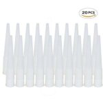 Lot de 20 embout douille pistolet silicone cartouche douilles silicone buses de rechange pour mastic ...