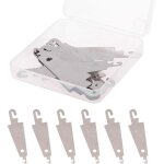 Lot de 20 enfile - aiguilles en m�tal pour broderie � gros chas avec bo�te transparente
