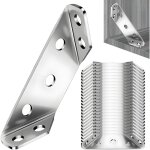 Lot de 20 equerre d'assemblage, connecteurs d'angle, bracelet d'angle trap�zo�dal en m�tal, equerre fixation ...