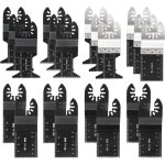 Lot de 20 lames de scie oscillantes professionnelles en bois / m�tal universelles multitool quick release ...