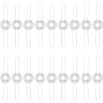 Lot de 20 pinces  ressort pour abat - jour, accessoires pour abat - jour, 2 fourches, supports de couvercle ...