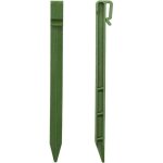 Lot de 20 piquets d'ancrage plastique 25, 4 cm pour bordure jardin et support plantes ortviai