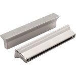 Lot de 20 poign�es d'armoire argent�es, pour meuble - lavabo de cuisine et de salle de bain, entraxe ...