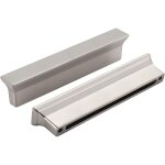 Lot de 20 poign�es d'armoire argent�es, pour meuble - lavabo de cuisine et de salle de bain, entraxe ...