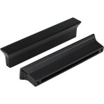 Lot de 20 poign�es d'armoire noires, pour meuble - lavabo de cuisine et de salle de bain, entraxe de ...