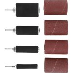 Lot de 20 ponceuses � tambour avec �tui comprenant 4 tambours en caoutchouc et 16 manchons de bande de ...