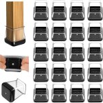 Lot de 20 protections pour pieds de chaise, pieds de meubles, pieds de table, anti - bruit, anti - rayures ...