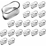 Lot de 20 prot�ge - pieds de chaise, embouts en caoutchouc transparents, pour meubles ovales, tables ...