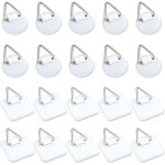 Lot de 20 supports adh�sifs invisibles de 2, 5 cm, supports verticaux adh�sifs pour plaques murales, ...