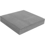Lot de 20 tapis carr�s autocollants, dalles de moquette autocollantes 50 x 50 cm, polyester, gris clair, ...
