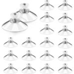 Lot de 20 ventouses avec filetage et �crous molet� m5, ventouse filet�e transparente � 40 mm, ventouse ...