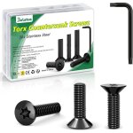 Lot de 20 vis � t�te frais�e m4 x 10 mm, en acier inoxydable 304, avec cl� torx et bo�te conformes � ...