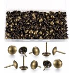 Lot de 200 clous d�coratifs pour tapissier, clous pour meubles en laiton antique avec bo�te en plastique ...