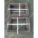 Lot de 200 large xl agrafes 30cm par 20cm fixation m�tal pour toile de paillage ou geotextile avec pointes ...