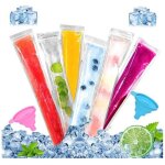 Lot de 200 sacs  glace  l'eau, sans bpa, avec 2 entonnoirs, pour glace  l'eau, avec sceau zipp, moules ...