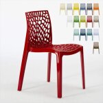 Lot de 22 chaises gruvyer grand soleil nid d'abeille color�es promo prix stock - rouge