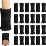 Lot de 24 chaussettes pour meubles, pieds de meubles tricot�s, coussinets de chaise, pieds de chaise, ...