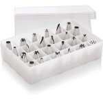 Lot de 24 douilles � p�tisserie en acier inoxydable l 170 mm l 115 mm h 45 mm - was germany