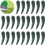 Lot de 24 lames de rechange pour tondeuse bosch durablade art 23 - 18 li art 26 - 18 li, vert