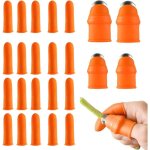 Lot de 24 pi�ces doigtiers, prot�ge - doigts r�utilisable couvre - doigts doigtier �lastiques protection ...