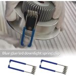 Lot de 24 pinces de fixation � ressort pour spot encastr� gu10 mr16 1, 5 x 60 mm