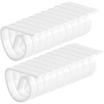 Lot de 24 pinces � nappe en plastique blanc pour l'ext�rieur et l'int�rieur