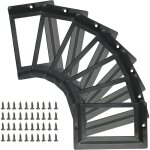 Lot de 24 porte - tiquettes antiques 81 mm x 51 mm, cadres mtalliques pour cartes de visite, pour tiroirs ...