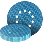 Lot de 25 disques abrasifs excentriques de 225 mm - 10 trous - grain 40 � 240 - en forme de losange - ...