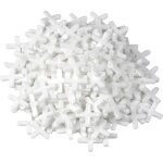 Lot de 250 pratique croisillons de carrelage en plastique robuste blanc accessoires pour carrelage aide ...