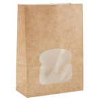 Lot de 250 sacs sandwich kraft recyclable avec fen�tre - colpac