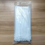 Lot de 250 serre - c�bles auto - bloquants blancs 300 mm x 4, 8 mm pour gestion c�bles jardinage �lectrique ...
