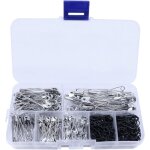 Lot de 270 épingles à nourrice - 8 tailles - 19 à 54 mm - résistantes à la rouille - argent - Épingles ... Lot de 270 épingles à nourrice - 8 tailles - 19 à 54 mm - résistantes à la rouille - argent - Épingles ...