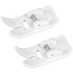 Lot de 2pied de biche de t�flon antiadh�sif pour machine � coudre syst�me snapon pour singer, janome, ...