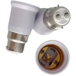 Lot de 3 adaptateurs de douille - convertisseur de douille b22 vers e27 - adaptateur de douille � ba�onnette ...