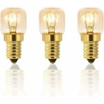 Lot de 3 ampoules de four 25 w � intensit� variable, e14 t22, 25 w � incandescence, r�sistant � la chaleur ...