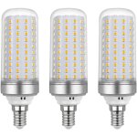 Lot de 3 ampoules led e14 24 w, non dimmables, adapt�es aux suspensions, plafonniers, lampes de table ...