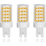 Lot de 3 ampoules led g9 10w �quivalent halog�ne 150w, 86 led, 1000lm, angle de faisceau 360�, ultra ...