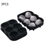 Lot de 3 bacs � gla�ons en silicone ? bac � gla�ons avec couvercle ? grands moules � gla�ons en silicone ...