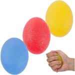 Lot de 3 balles anti - stress en forme d'?uf - pour exercer les doigts et la main - pour r��ducation ...
