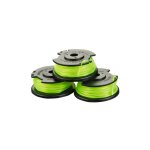 Lot de 3 bobines simple fil torsad� 2mm pour coupe - bordures sur batterie rac143 - ryobi