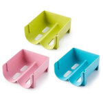 Lot de 3 bo�tes de rangement empilables pour r�frig�rateur, porte - bouteilles, porte - bouteilles d'eau, ...